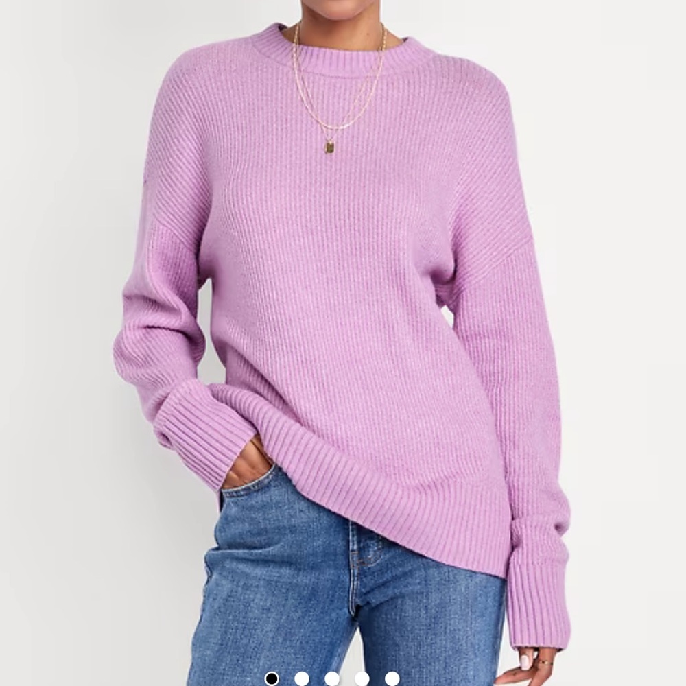 Old Navy Lilac Women's Crew Neck Sweater Size Large, NWT